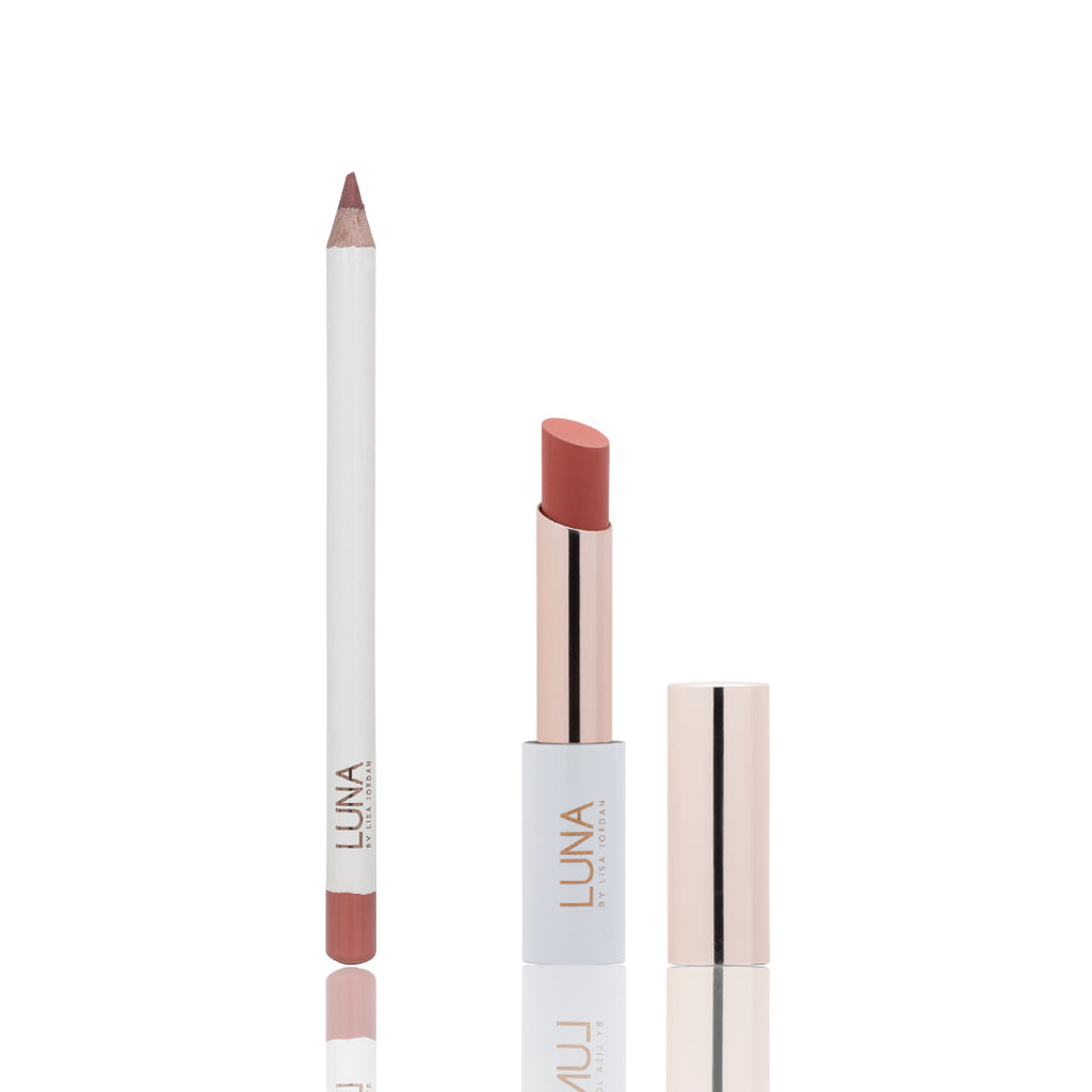 Cloudy Matte Lipstick and Honey Moon Lip Pencil