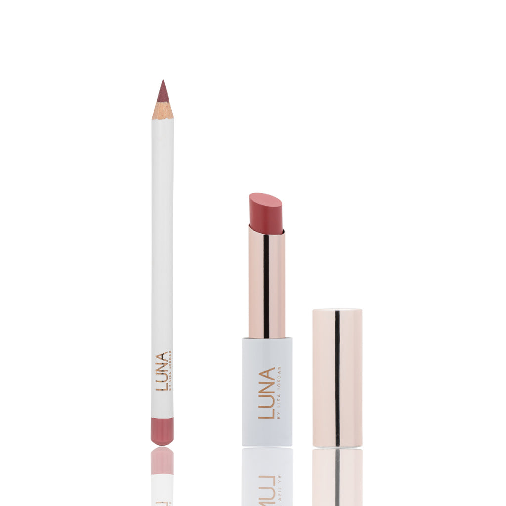 Lush Matte Lipstick and Morganite Lip Pencil